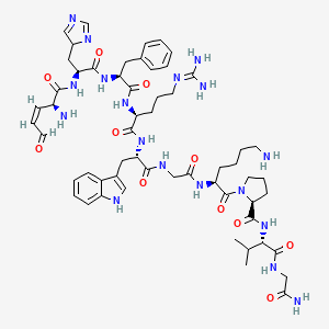 molecular formula C57H80N18O11 B1624189 Ehfrwgkpvg-NH2 CAS No. 94664-48-9