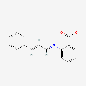 molecular formula C17H15NO2 B1624191 Methyl 2-[cinnamylideneamino]benzoate CAS No. 94386-48-8