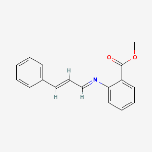 Methyl 2-[cinnamylideneamino]benzoate