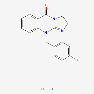 10-(4'-Fluorobenzyl)-2,10-dihydroimidazo[2,1-b]quinazolin-5(3H)-one hydrochloride