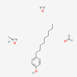molecular formula C21H36O4 B1624201 Formaldehyde;2-methyloxirane;4-nonylphenol;oxirane CAS No. 63428-92-2