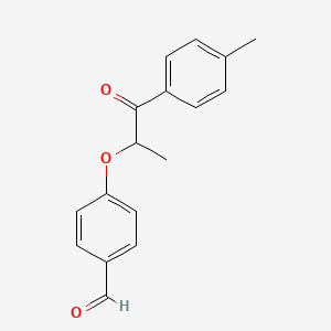 4-[1-Methyl-2-(4-methylphenyl)-2-oxoethoxy]benzaldehyde