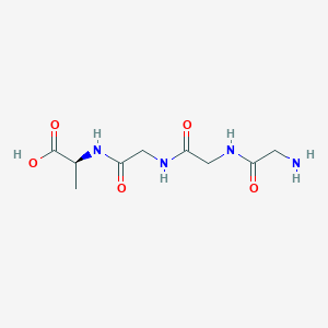 molecular formula C9H16N4O5 B1624215 L-Alanine, glycylglycylglycyl- CAS No. 22885-38-7