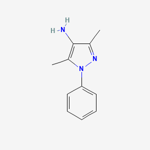 molecular formula C11H13N3 B1624216 3,5-dimethyl-1-phenyl-1H-pyrazol-4-amine CAS No. 21683-30-7
