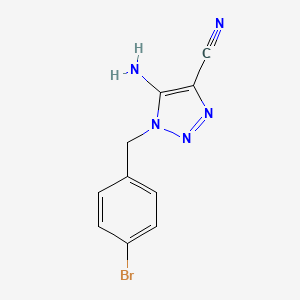 5-Amino-1-(4-bromobenzyl)-1H-1,2,3-triazole-4-carbonitrile