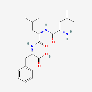 molecular formula C21H33N3O4 B1624225 H-Leu-leu-phe-OH CAS No. 74479-02-0