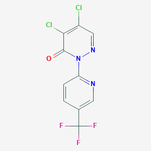 4,5-dichloro-2-[5-(trifluoromethyl)pyridin-2-yl]pyridazin-3(2H)-one