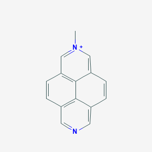 molecular formula C15H11N2+ B162423 N-Methyl-2,7-diazapyrenium CAS No. 129693-89-6