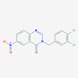 3-(3,4-dichlorobenzyl)-6-nitroquinazolin-4(3H)-one