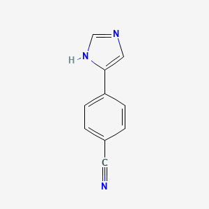 molecular formula C10H7N3 B1624253 4-(1H-IMIDAZOL-4-YL)-BENZONITRILE CAS No. 34443-07-7