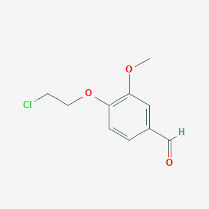 molecular formula C10H11ClO3 B1624255 4-(2-Chloroethoxy)-3-methoxybenzaldehyde CAS No. 204915-71-9