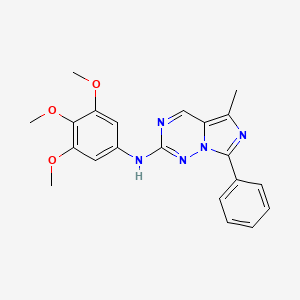 5-methyl-7-phenyl-N-(3,4,5-trimethoxyphenyl)imidazo[5,1-f][1,2,4]triazin-2-amine