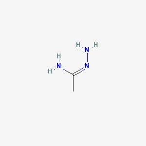 Ethanimidic acid, hydrazide, hydrochloride