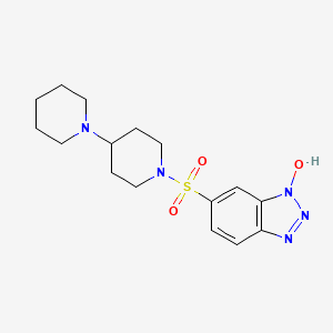 molecular formula C16H23N5O3S B1624294 6-([1,4']Bipiperidinyl-1'-sulfonyl)-benzotriazol-1-OL CAS No. 227471-63-8