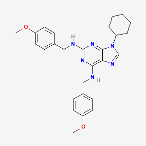 molecular formula C27H32N6O2 B1624295 Myoseverin B CAS No. 361431-27-8