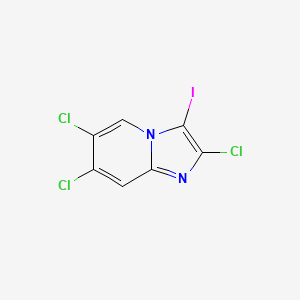 molecular formula C7H2Cl3IN2 B1624301 2,6,7-Trichloro-3-iodoimidazo[1,2-A]pyridine CAS No. 194228-60-9