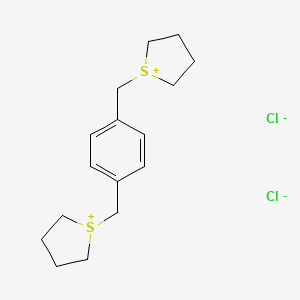 molecular formula C16H24Cl2S2 B1624303 p-Xylylenebis(tetrahydrothiophenium chloride) CAS No. 52547-07-6