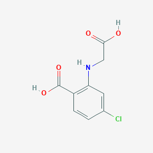 molecular formula C9H8ClNO4 B1624320 2-((Carboxymethyl)amino)-4-chlorobenzoic acid CAS No. 99282-79-8