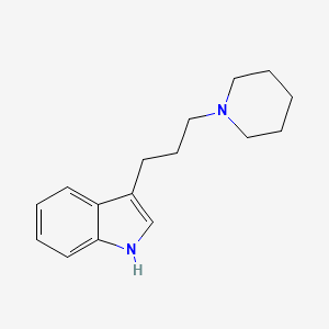 molecular formula C16H22N2 B1624340 3-(3-(Piperidin-1-yl)propyl)-1H-indole CAS No. 98132-63-9