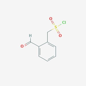 molecular formula C8H7ClO3S B1624347 (2-formylphenyl)methanesulfonyl Chloride CAS No. 31910-71-1