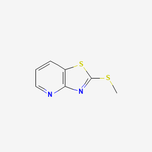 molecular formula C7H6N2S2 B1624348 Thiazolo[4,5-b]pyridine, 2-(methylthio)- CAS No. 99158-60-8