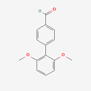 molecular formula C15H14O3 B1624354 4-(2,6-Dimethoxyphenyl)benzaldehyde CAS No. 791839-59-3