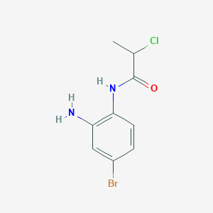 molecular formula C9H10BrClN2O B1624361 N-(2-Amino-4-bromophenyl)-2-chloropropanamide CAS No. 868771-37-3