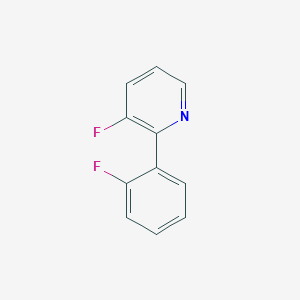 molecular formula C11H7F2N B1624362 3-Fluoro-2-(2-fluorophenyl)pyridine CAS No. 511522-76-2
