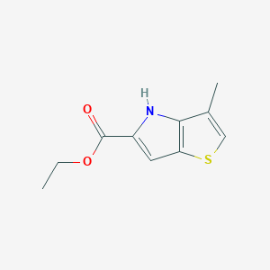molecular formula C10H11NO2S B1624371 Ethyl 3-methyl-4H-thieno[3,2-B]pyrrole-5-carboxylate CAS No. 332099-42-0