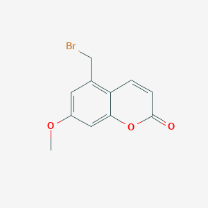 molecular formula C11H9BrO3 B1624375 5-(Bromomethyl)-7-methoxy-2H-chromen-2-one CAS No. 54745-57-2