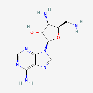 molecular formula C10H15N7O2 B1624385 3',5'-二氨基-3',5'-二脱氧腺苷 CAS No. 67313-23-9