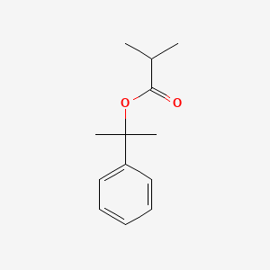 molecular formula C13H18O2 B1624387 Propanoic acid,2-methyl-, 1-methyl-1-phenylethyl ester CAS No. 7774-60-9