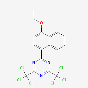 molecular formula C17H11Cl6N3O B1624391 2-(4-Ethoxy-1-naphthyl)-4,6-bis-(trichloromethyl)-1,3,5-triazine CAS No. 69432-41-3