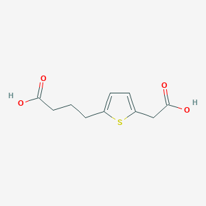molecular formula C10H12O4S B1624396 4-[5-(carboxymethyl)thiophen-2-yl]butanoic Acid CAS No. 1026540-19-1