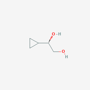 molecular formula C5H10O2 B1624399 (1S)-1-Cyclopropyl-1,2-ethanediol CAS No. 615251-45-1