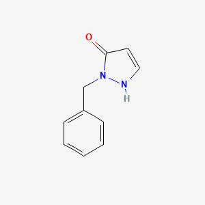 molecular formula C10H10N2O B1624406 1-Benzyl-1H-pyrazol-5-ol CAS No. 33641-17-7