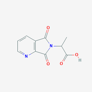 molecular formula C10H8N2O4 B162441 2-(5,7-Dioxo-5,7-dihydro-6H-pyrrolo[3,4-b]pyridin-6-yl)propanoic acid CAS No. 131615-98-0