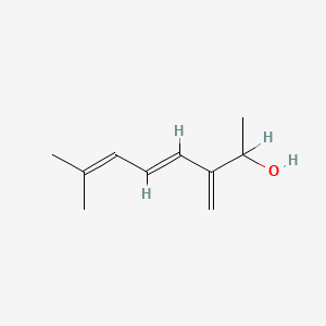 molecular formula C10H16O B1624465 (E)-7-Methyl-3-methyleneocta-4,6-dien-2-ol CAS No. 22451-63-4