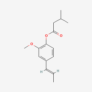 molecular formula C15H20O3 B1624469 (E)-2-Methoxy-4-(1-propenyl)phenyl isovalerate CAS No. 60958-23-8