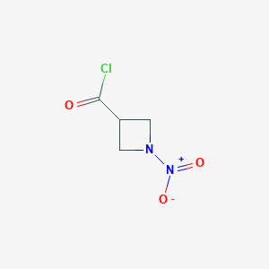 molecular formula C4H5ClN2O3 B162447 1-Nitroazetidine-3-carbonyl chloride CAS No. 128534-31-6
