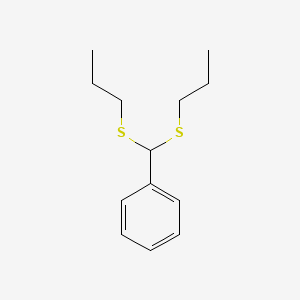 molecular formula C13H20S2 B1624473 [Bis(propylsulfanyl)methyl]benzene CAS No. 60595-12-2