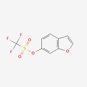 molecular formula C9H5F3O4S B1624475 Benzofuran-6-YL trifluoromethanesulfonate CAS No. 227752-25-2