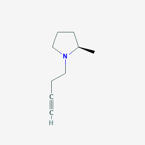 molecular formula C9H15N B1624477 (R)-1-(But-3-yn-1-yl)-2-methylpyrrolidine CAS No. 460747-73-3