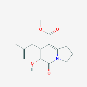 molecular formula C14H17NO4 B1624487 Methyl 6-hydroxy-7-(2-methylallyl)-5-oxo-1,2,3,5-tetrahydroindolizine-8-carboxylate CAS No. 866393-53-5