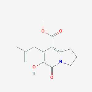 Methyl 6-hydroxy-7-(2-methylallyl)-5-oxo-1,2,3,5-tetrahydroindolizine-8-carboxylate