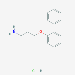 molecular formula C15H18ClNO B162449 3-(2-Biphenylyloxy)propylamine hydrochloride CAS No. 125849-34-5