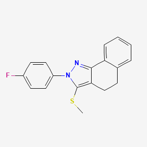 2-(4-Fluorophenyl)-3-methylthio-4,5-dihydro-2H-benzo[g]indazole