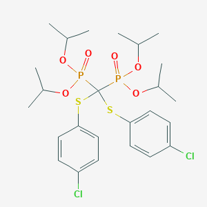 molecular formula C25H36Cl2O6P2S2 B016245 Bis[(4-chlorophenyl)thiomethylene]biphosphonic Acid, Tetraisopropyl Ester CAS No. 887353-24-4
