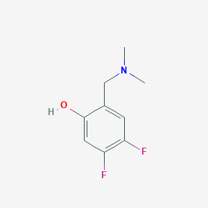 molecular formula C9H11F2NO B1624522 2-Dimethylaminomethyl-4,5-difluoro-phenol CAS No. 704884-78-6