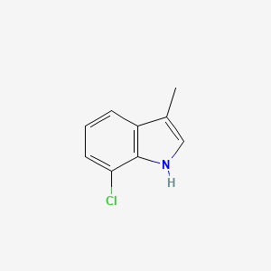 molecular formula C9H8ClN B1624565 7-chloro-3-methyl-1H-indole CAS No. 86915-16-4